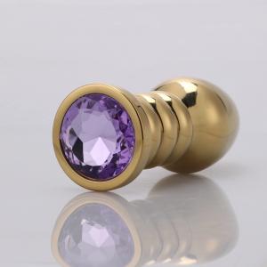 Customized Golden Color Metal Butt Plug for Adult