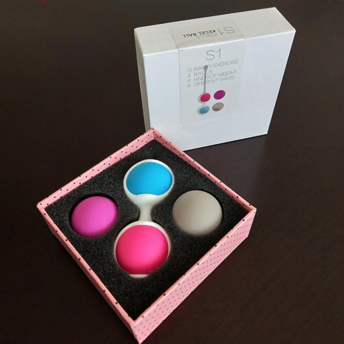 4 silicone kegel balls kits vagina exercise ben wa balls for women