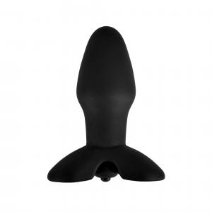 VN120102  Small vibrating sleek silicone butt plug suitable for beginner anal play